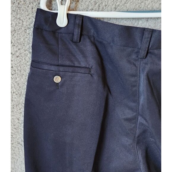 NEW Haggar Cool 18 Navy Blue Comfort Equipped Wrinkle Free Pants Size 38 x 29 - Picture 9 of 13